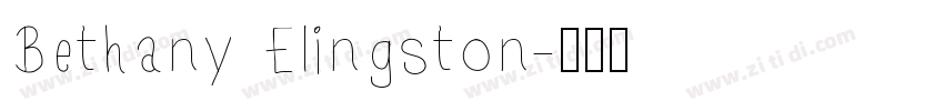 Bethany Elingston字体转换